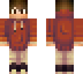 red guy with hoodie