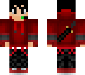 red hoodie
