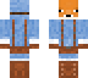 snowman with fox mask