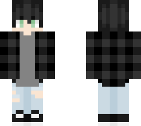 black plaid skater boi