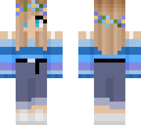 blue aesthetic girl