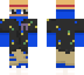 blue brog but with techno cancer ribbon