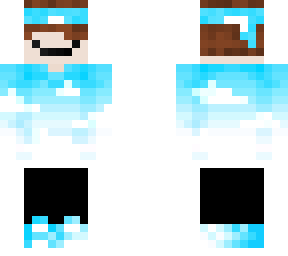 blue clouds boy