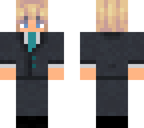boy with teal tie