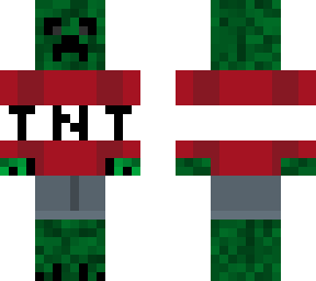 creeper in a tnt sweater