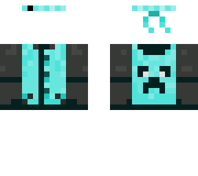 cyan creeper hoodie