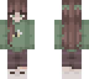 green sweater
