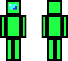 lime (among us) (3 pixel)