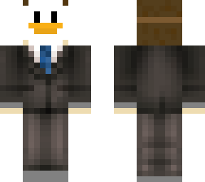 man in duck mask