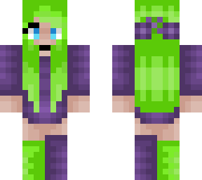 purple and green