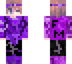 purple cool mc skin!!