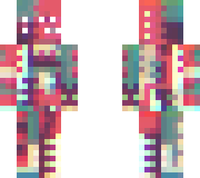 sewn together
