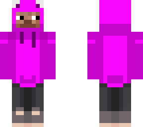 steve with pink frog raincoat