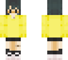 yellow sweater short hair