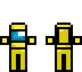 amongus yellow w/ hand