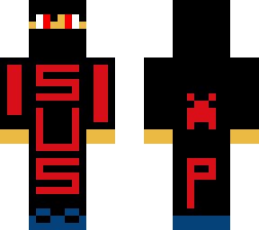 black and red (sus!)