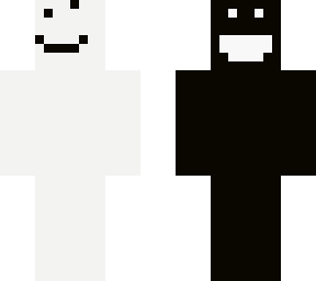 black and white