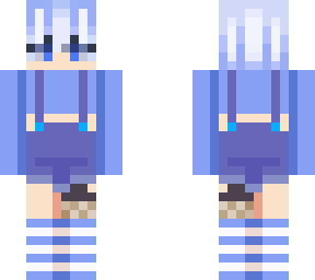 blue boy in a crop top