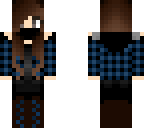 blue flannel girl