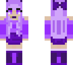 cute purple demon girl ;3