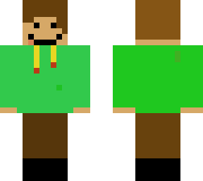 green hoodie