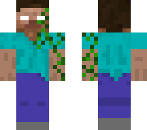 herobrine with plants