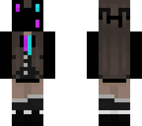 neon bunny mask girl