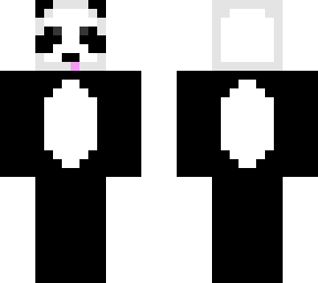 panda with headphones