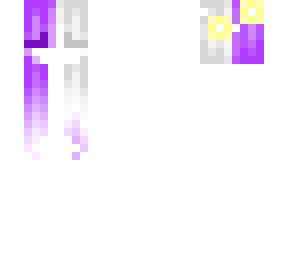 purple and white half and half with a yellow flower crown