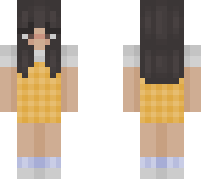 yellow checkered dress