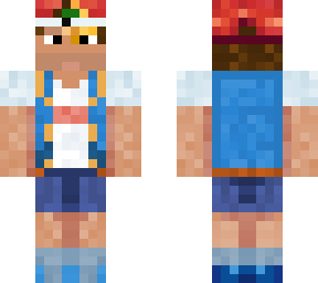 auron vestido de ash ketchum