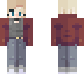 blonde female w/ jacket