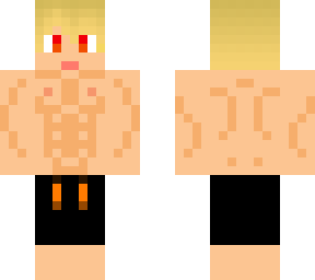 blonde red-orange swimming boy - created by eradicator475
