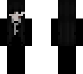 dark suit- with blood.