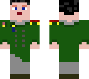 officer, napoleon era  [var. green/red], use for officer base. [3d support]