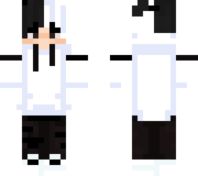 white and black