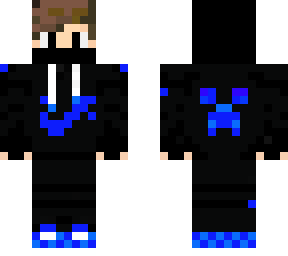 blue hoodie
