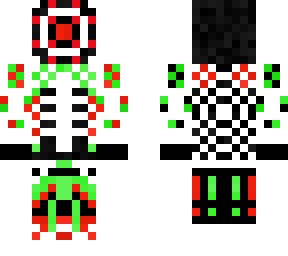 colorful party skeleton