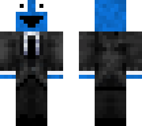 cookie monster in suit
