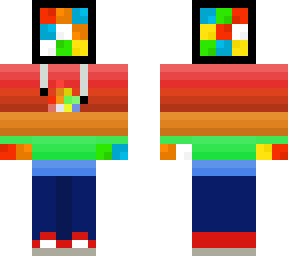cubeflame in rainbow merch