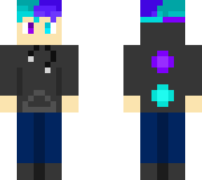 cyan & purple gamer
