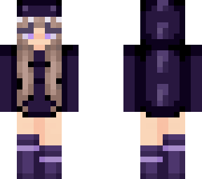dark purple dino hoodie girl