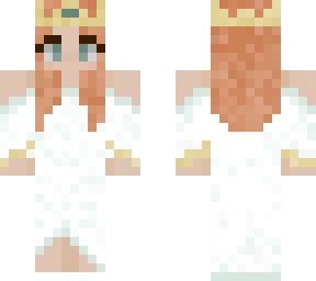 formal white dress w/ crown