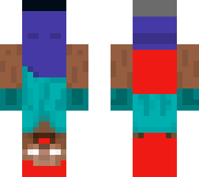 girl herobrine unside down