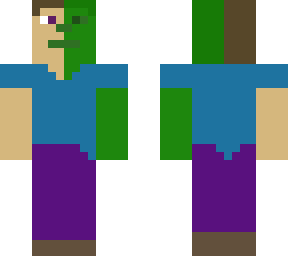 mezcla de steve con un zombie