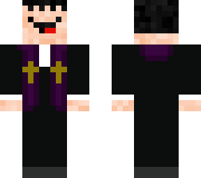 mi skin con ropa de sacerdote
