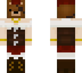pirate with bear head