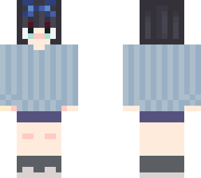 ruka sarashina blue turtle neck v2
