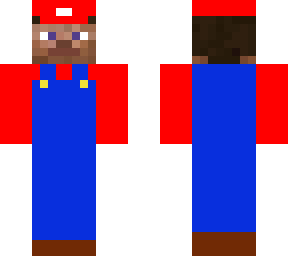 smg4 steve dressed as mario