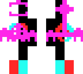 a monster of fire and electric and enderman dna